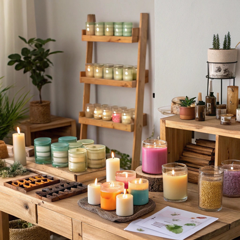 Doftljus i olika storlekar